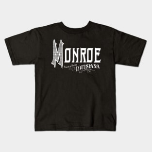 Vintage Monroe, LA Kids T-Shirt